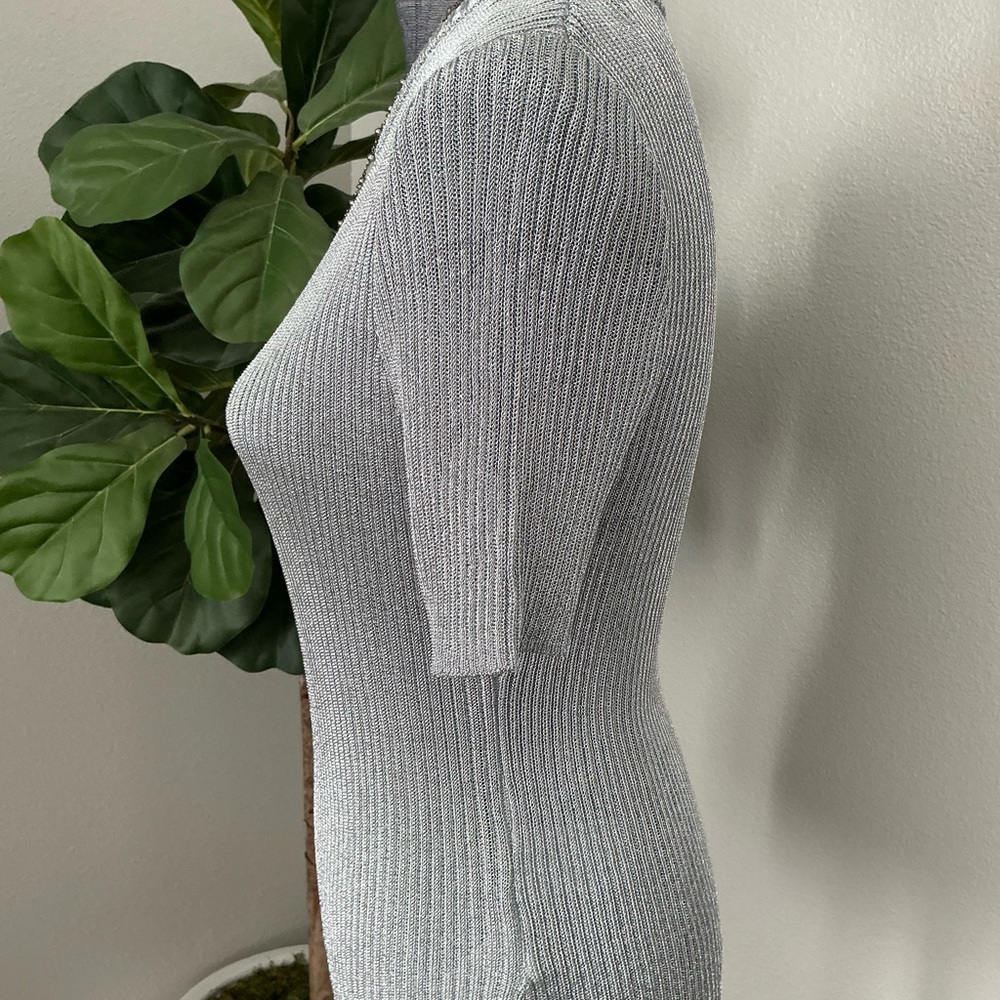 H&M Metallic Rib Knit Top - Picture 10 of 13